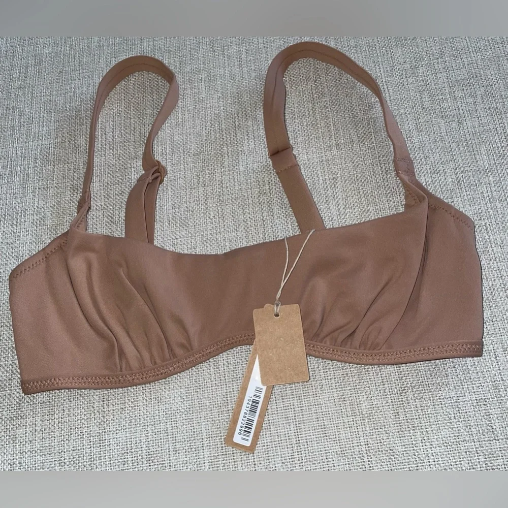 *7.  Skims Sculpting Ruched Swim Top